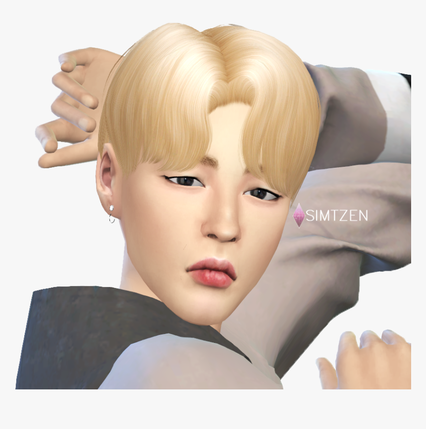 Jimin Hair Sims 4, HD Png Download, Free Download