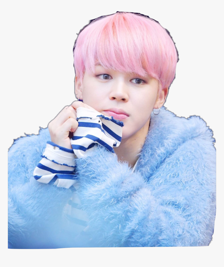 Sticker Freetoedit Jimin Parkjimin Pinkhair Png Bts - Jimin Edits Png, Transparent Png, Free Download