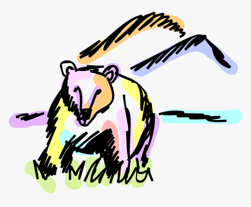 Vector Illustration Of North American Brown Bear Kodiak, HD Png Download, Free Download