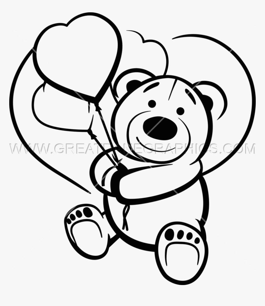 Ballon Drawing Teddy Bear Transparent Png Clipart Free Teddy
