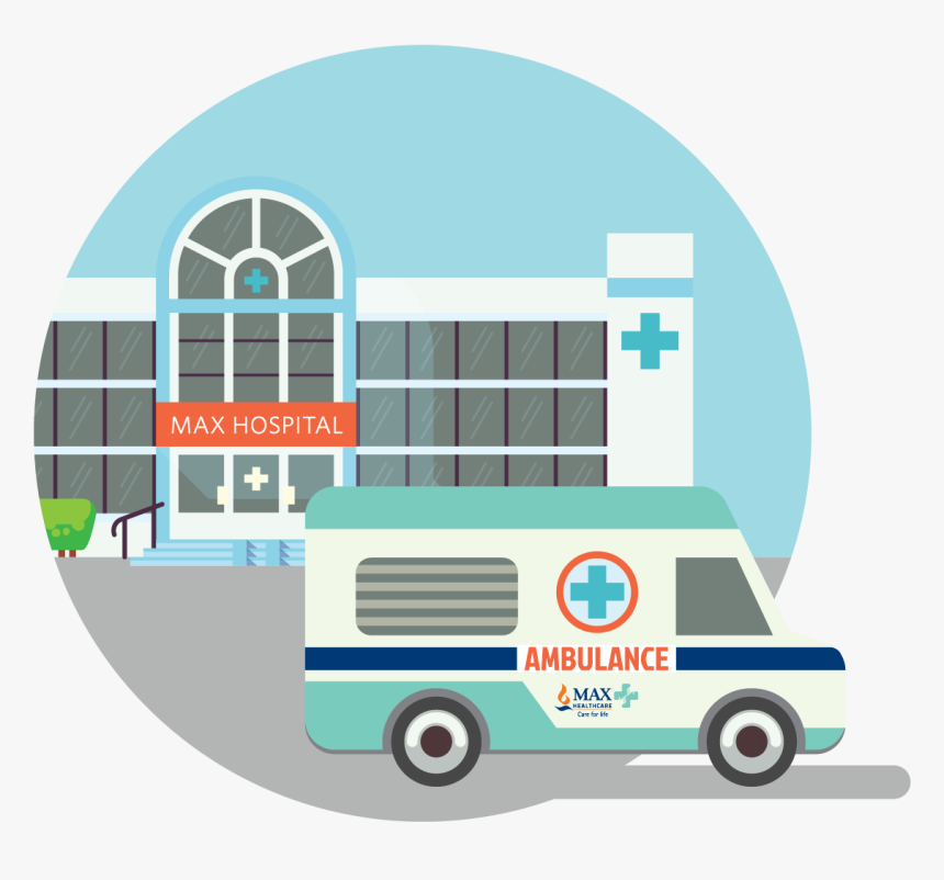 Los Angeles - Max Hospital Ambulance Png, Transparent Png, Free Download