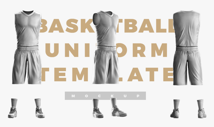 basketball uniform jersey psd template