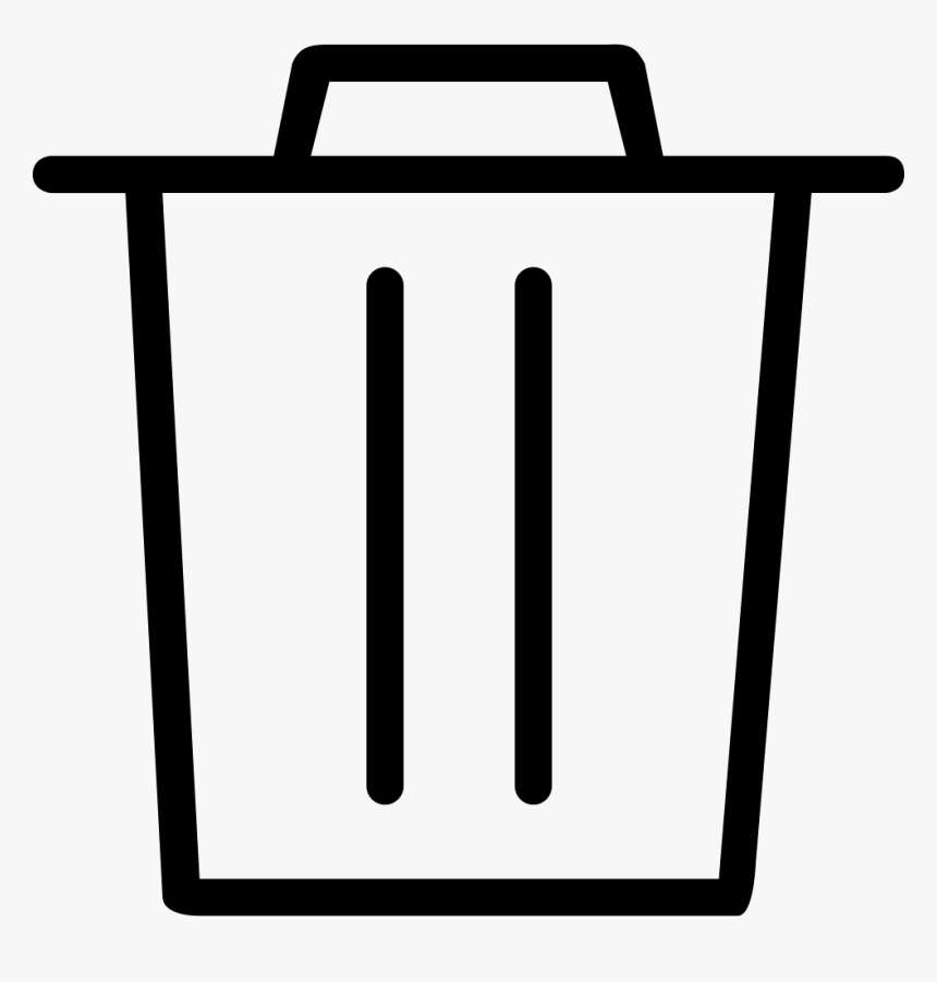 Dustbin - Black And White Bin Clipart, HD Png Download, Free Download