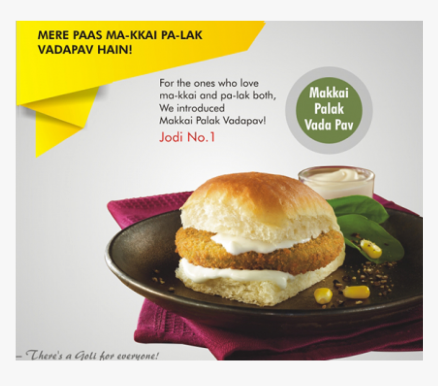 Shezwani Makka Pav - Goli Vada Pav Delhi Menu, HD Png Download, Free Download