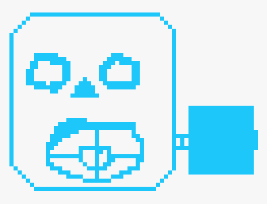 Sans Face Pixel Art, HD Png Download, Free Download