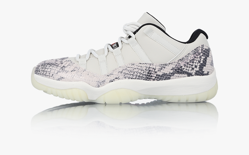 Air Jordan 11 Low Le Snakeskin "light Bone" - Sneakers, HD Png Download, Free Download