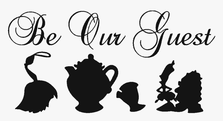 Our Guest Sign Beauty And The Beast Hd Png Download Kindpng