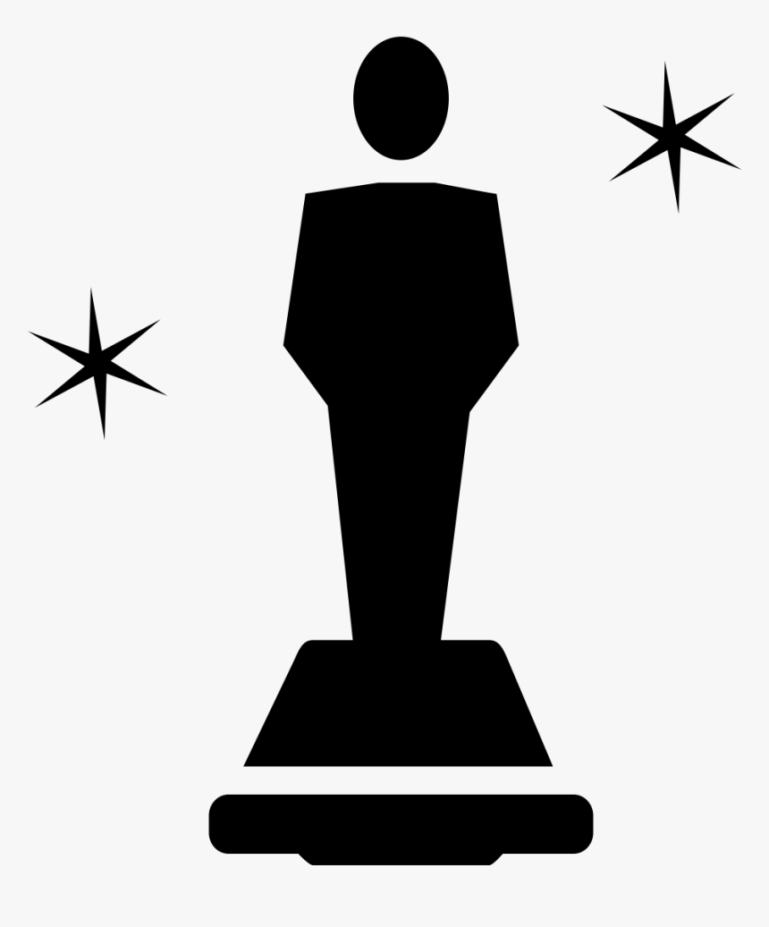 Black And White Oscar Clipart, HD Png Download, Free Download