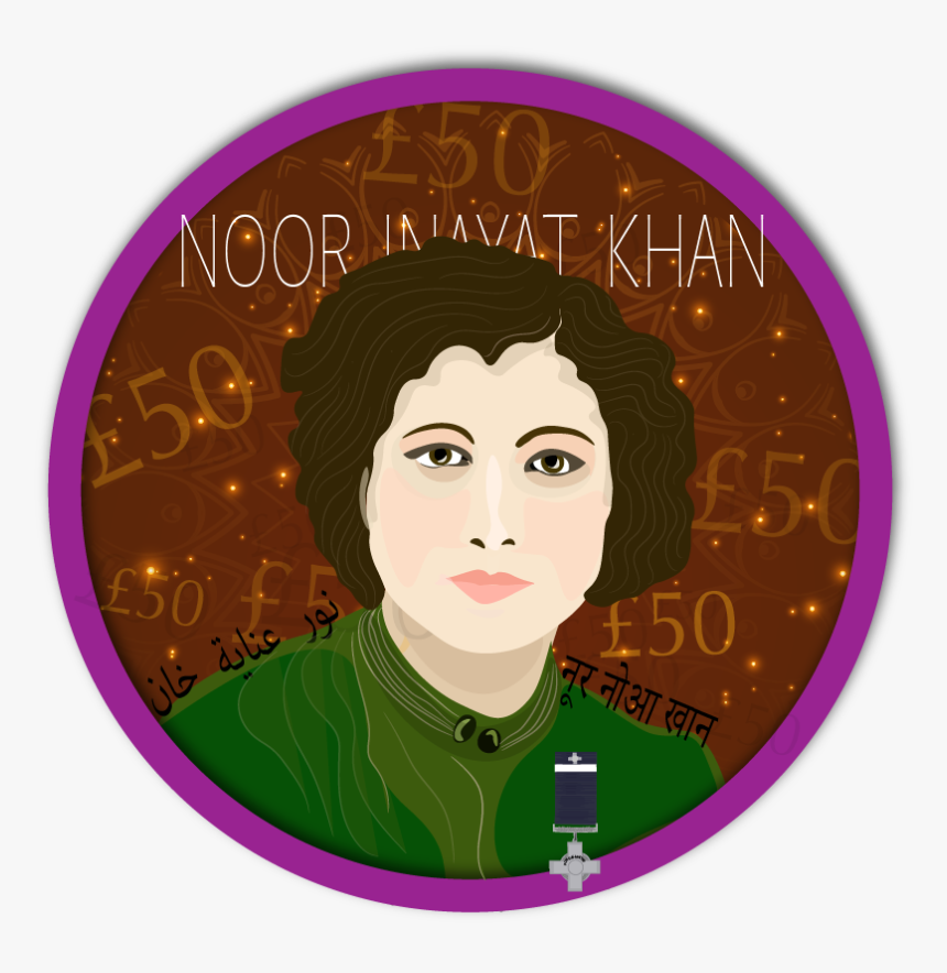 Noor Inayat Khan Was A British Heroine Of World Ww2 - Circle, HD Png Download, Free Download