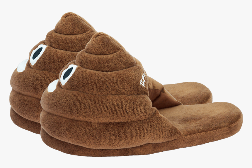 Poop Emoji Slippers Side View - Poop Slippers, HD Png Download, Free Download