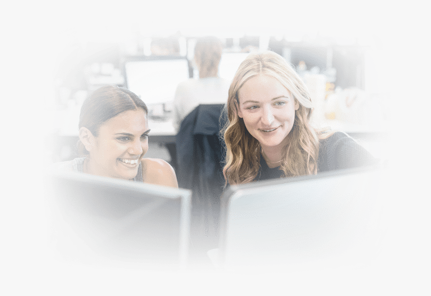 Two Women Working In Office - Girl, HD Png Download, Free Download