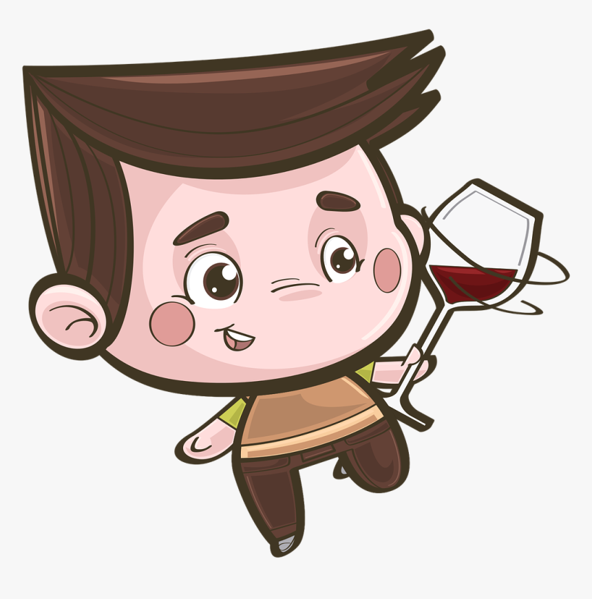 Boy, Wine, Cuddly, Drink, Hairstyle, Celebration - Boy, HD Png Download, Free Download