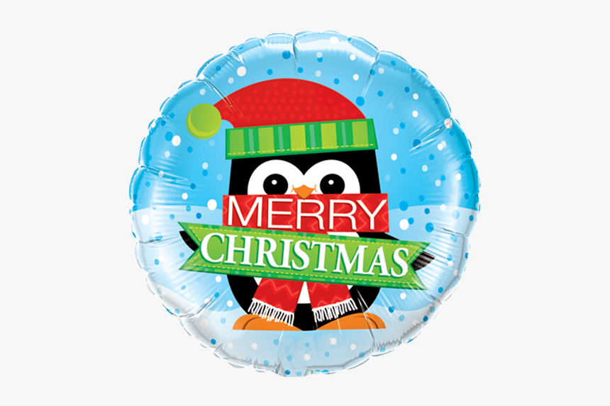 Merry Christmas Penguin Foil Balloon - Balloon, HD Png Download, Free Download