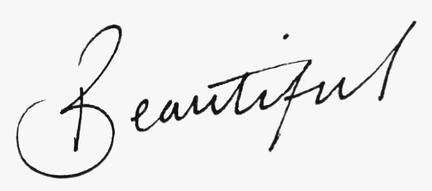  word tumblr beautiful script cursive pretty Word Beautiful In Cursive HD Png Download 