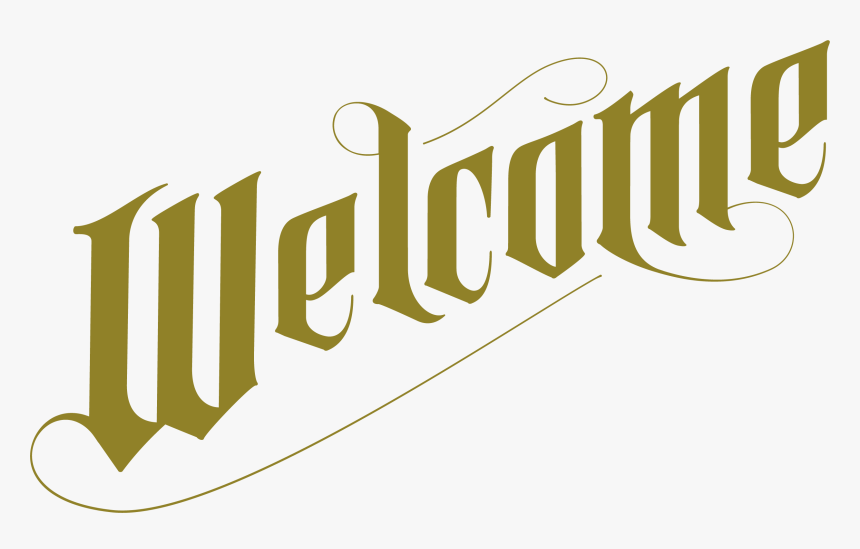 Gothic Welcome Text - Welcome Typography Png, Transparent Png, Free Download