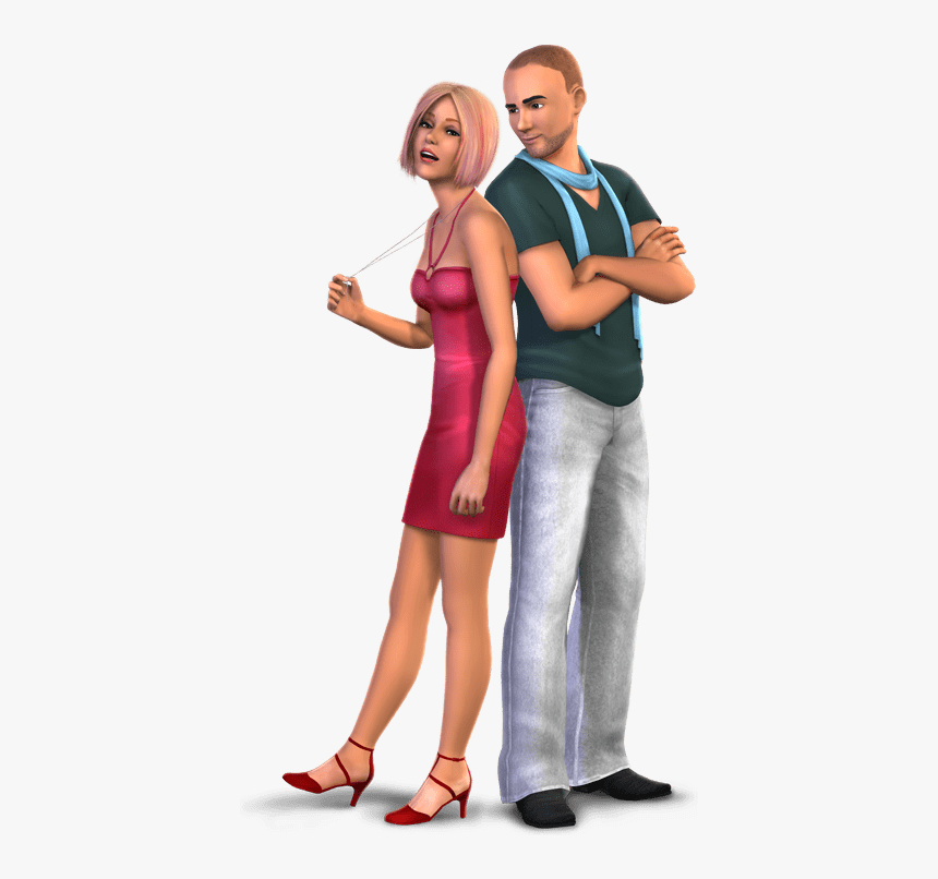 The Sims Couple - Pareja Simis Png, Transparent Png, Free Download