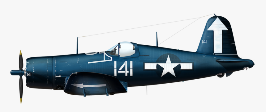 Navy F4u 1d - F4u Corsair Uss Intrepid, HD Png Download, Free Download