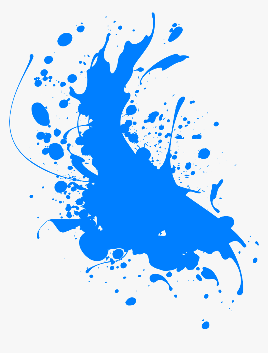 Transparent Blue Splatter Png - Blue Color Splash Png, Png Download, Free Download