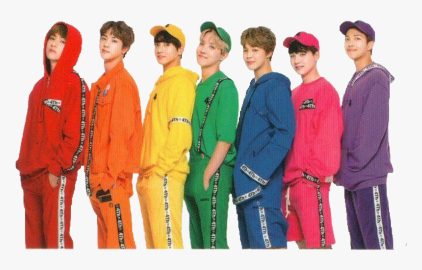 Gonna Start A Rainbow Sticker Seris On Here So I Thught - Bts 4th Muster Rainbow Photoshoot, HD Png Download, Free Download