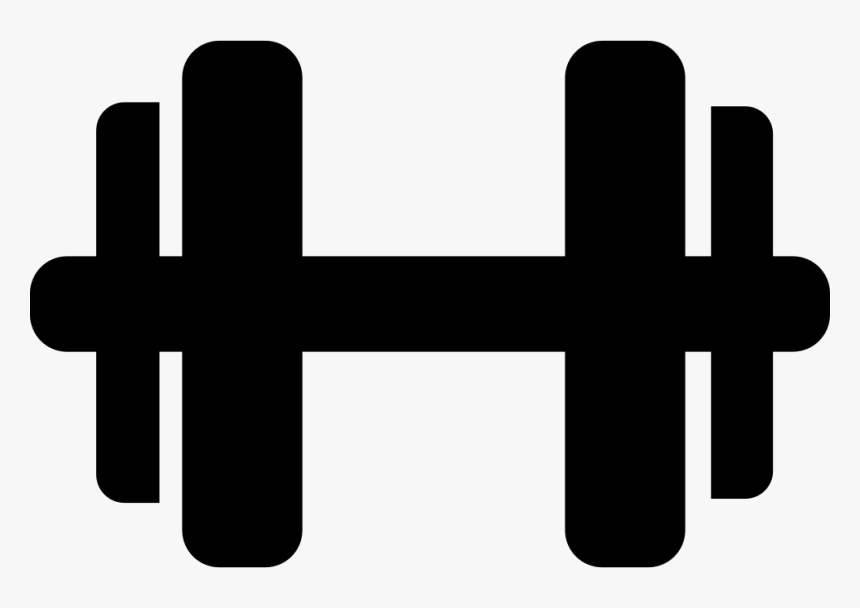 Dumbbells Clip Arts For - Mancuernas Png Blanco Y Negro, Transparent Png, Free Download