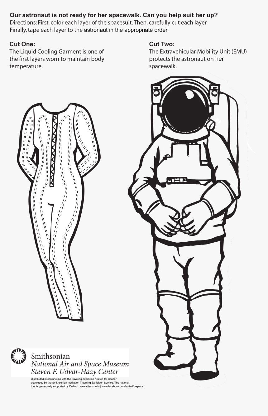 Space Suit Paper Doll, HD Png Download, Free Download