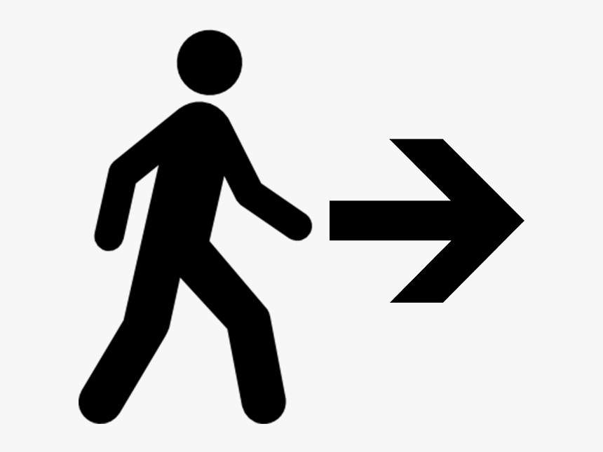 Walking Person Icon Vector, HD Png Download - kindpng