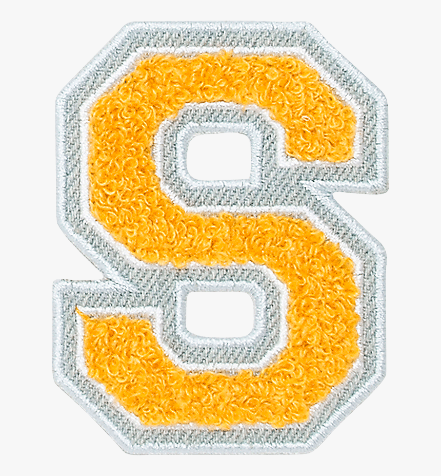 Varsity Letter Yellow Patches - Varsity Letter S Patch, HD Png Download, Free Download