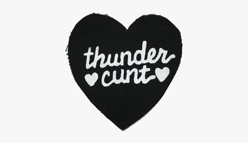 Thunder Cunt Patch - Heart, HD Png Download, Free Download