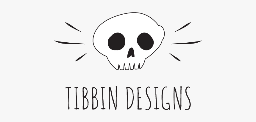 Tibbin Designs - Skull, HD Png Download, Free Download