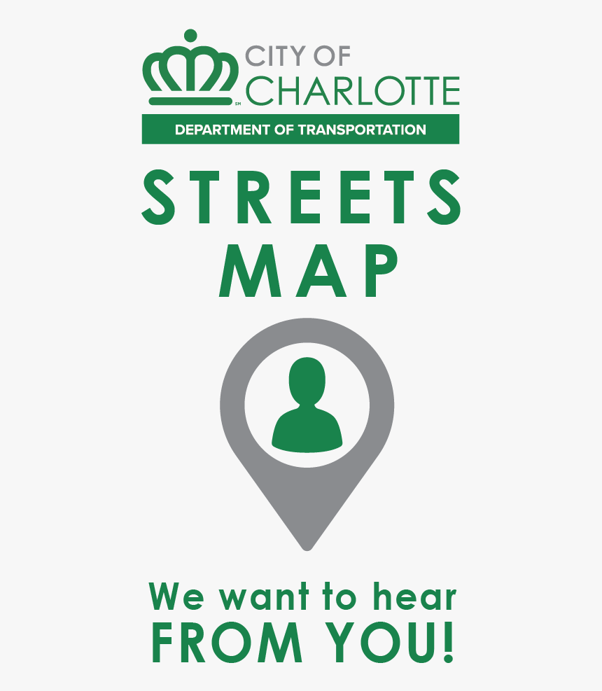 Clt Streets Map - Sign, HD Png Download, Free Download