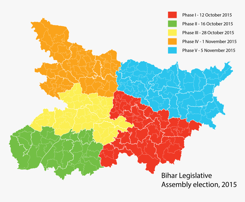 2015 Bihar State Assembly Polling Dates - Bihar State, HD Png Download, Free Download