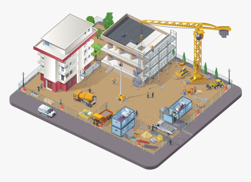 Construction Site Security Solutions At A Glance - Security On A Building Site, HD Png Download, Free Download