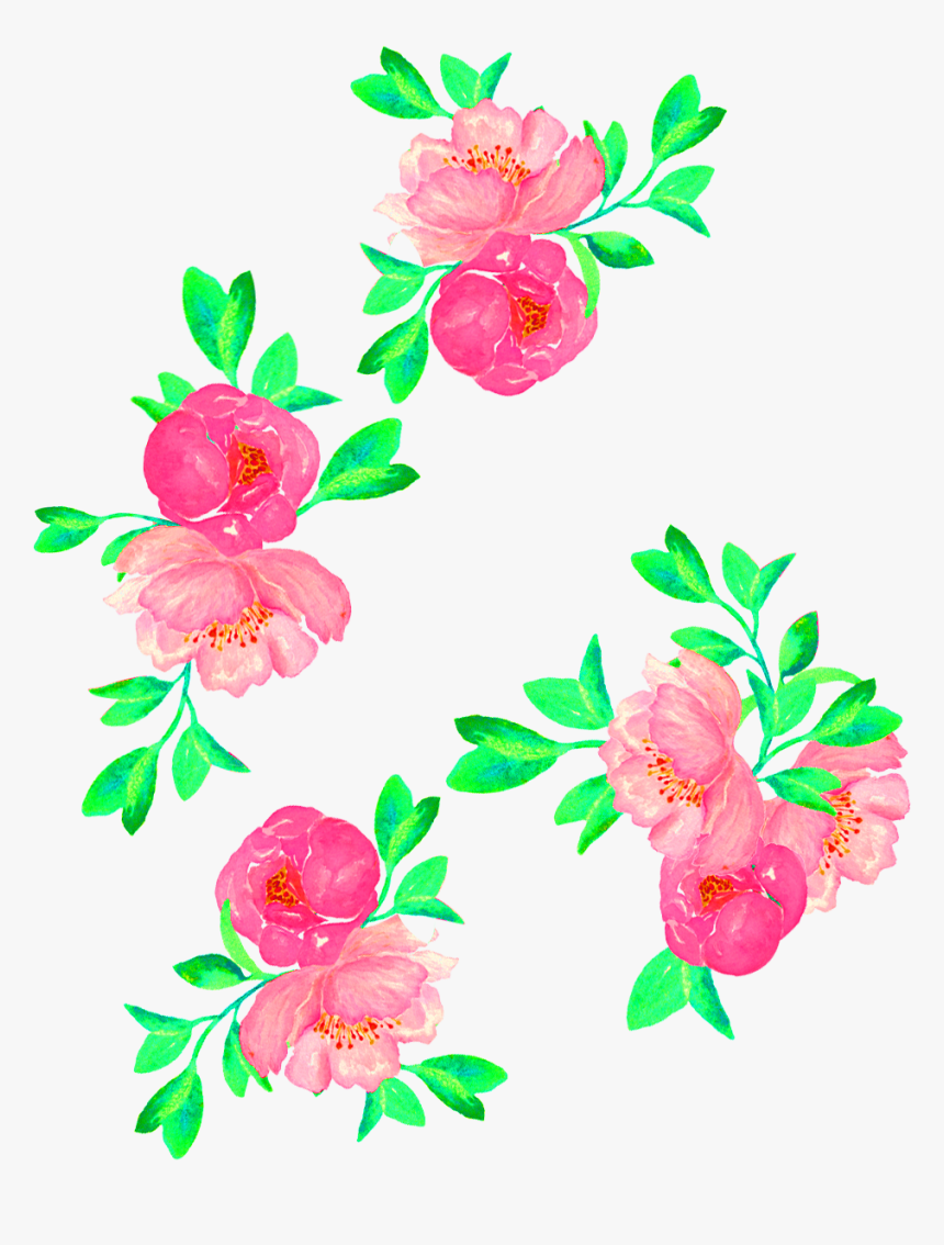 Transparent Flower Print Png - Vector Flower Print Png, Png