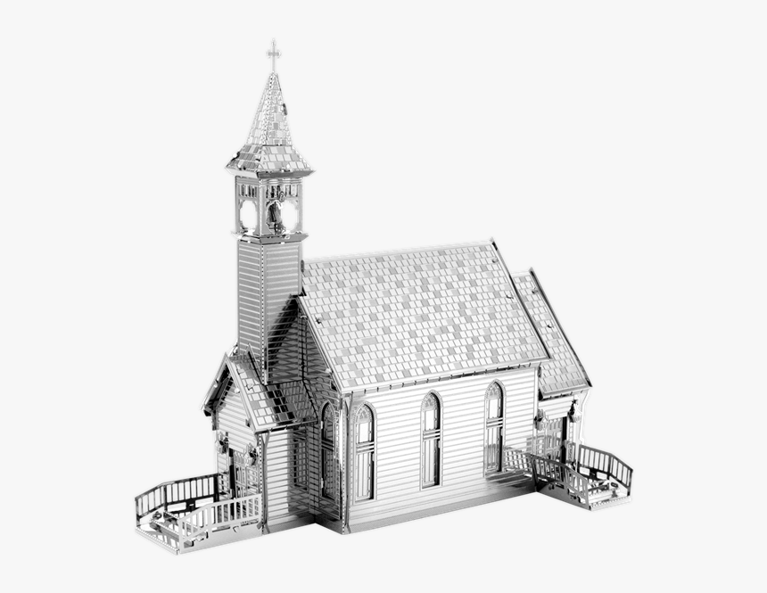 Picture Of The Old Country Church - Metal Earth Old Church, HD Png Download, Free Download