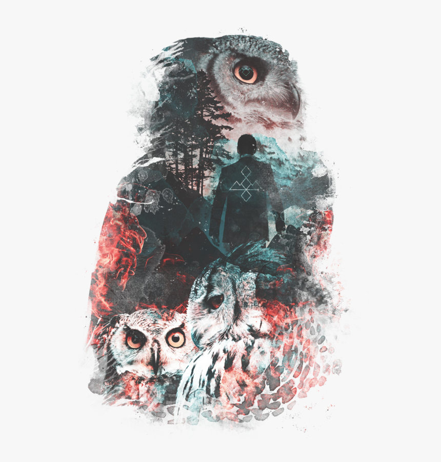 Not What They Seem Inspired By Twin Peaks Wall Tapestry - Twin Peaks Owls Tshirt, HD Png Download, Free Download