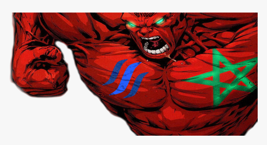 @steemorocco @hdmed Banner - Red Hulk, HD Png Download, Free Download