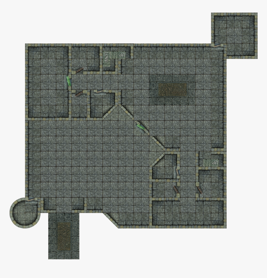 Temple Of Elemental Evil Moathouse Map, HD Png Download, Free Download