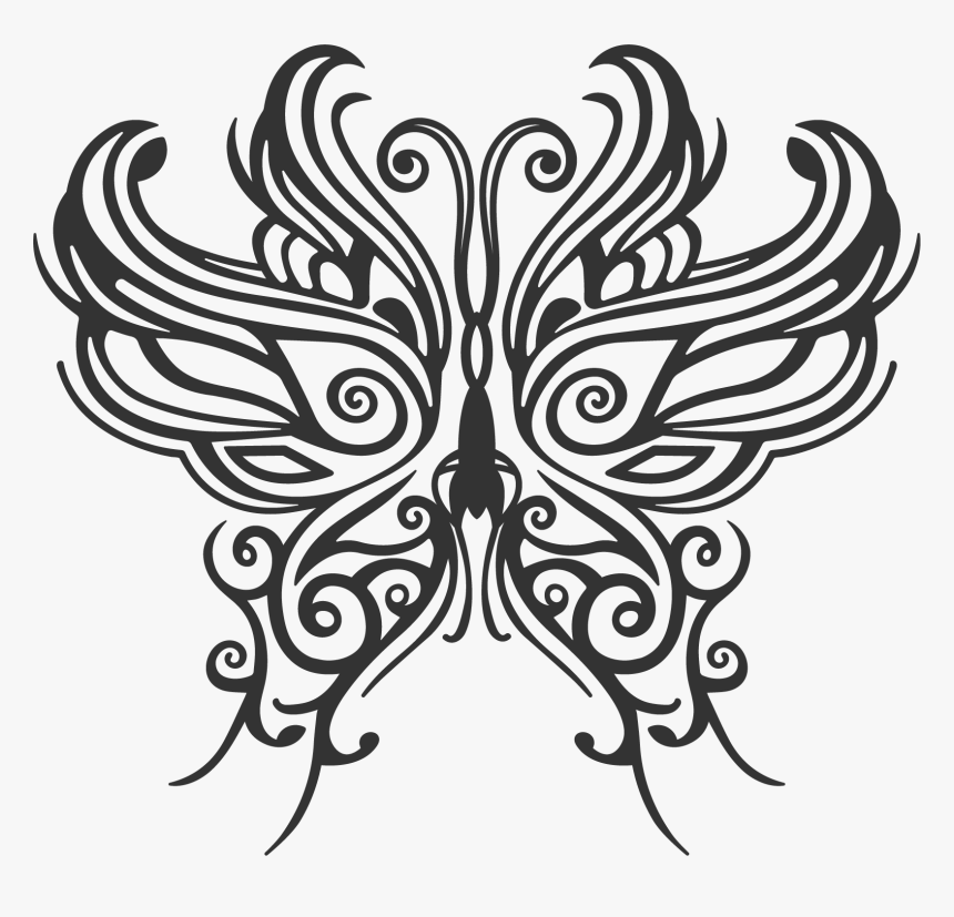 Butterfly Tattoo Png, Transparent Png, Free Download