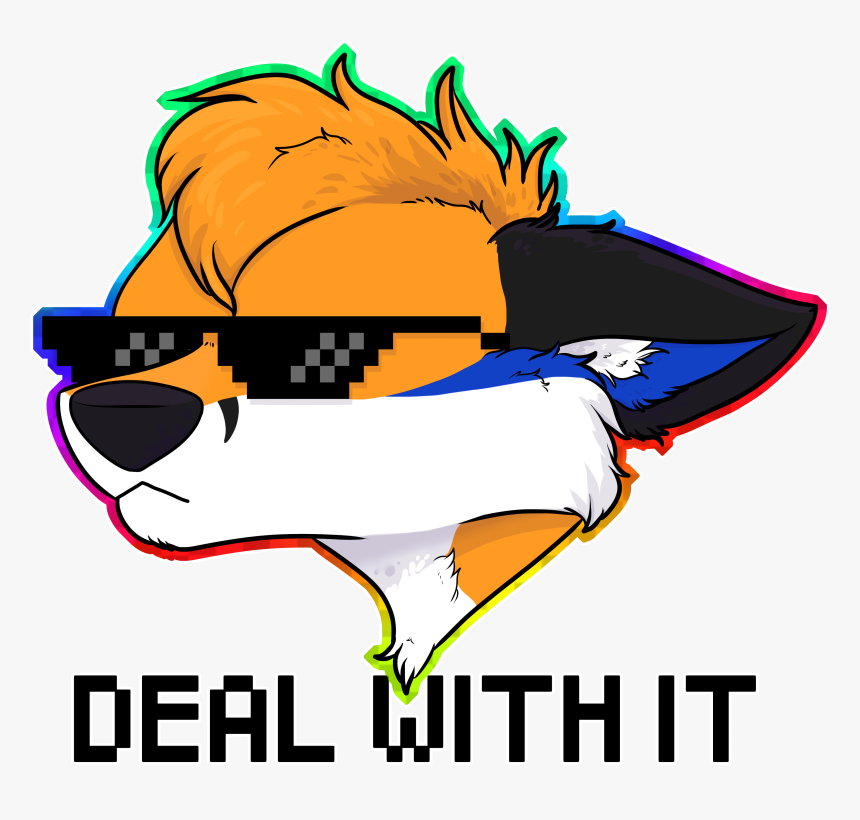 Deal With It Text Transparent, HD Png Download - kindpng