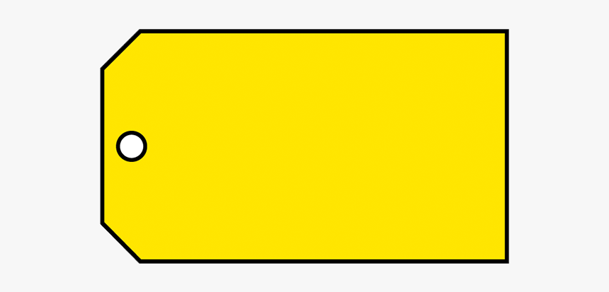 Brady Material Control Tag Blank Yellow - Sign, HD Png Download, Free Download