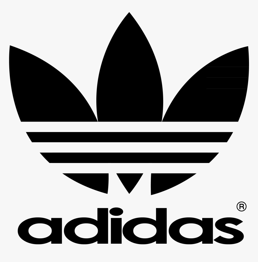 Adidas Logo White Png - Illustration, Transparent Png, Free Download