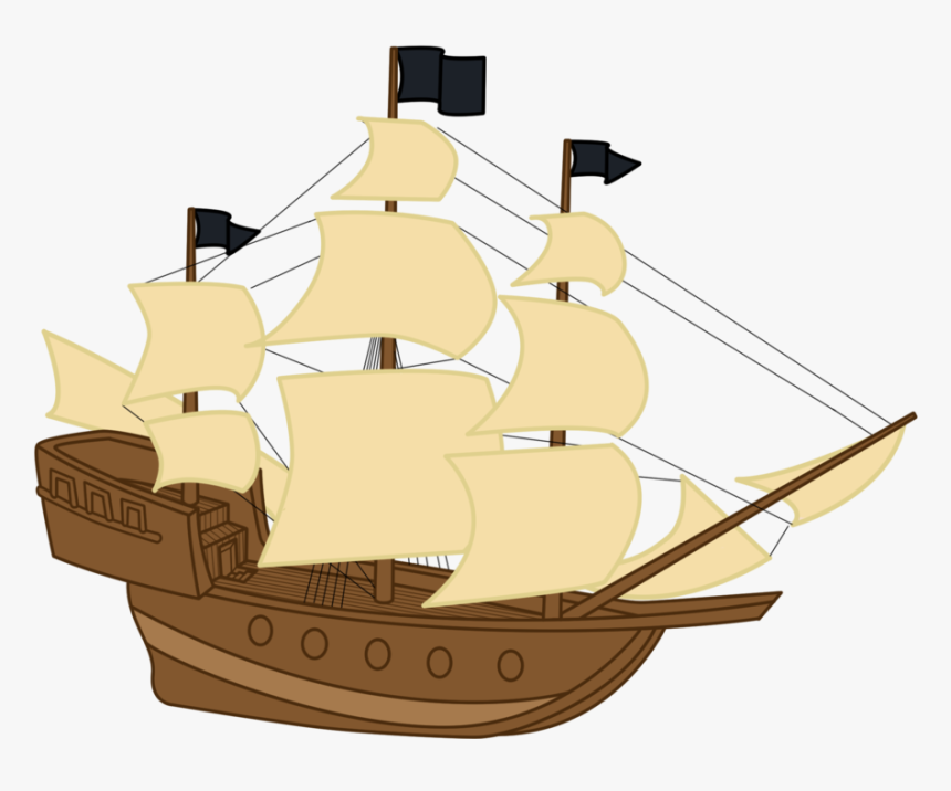 Vector Ship Illustrations And Clip Art 5926 Stock - Pirate Ship Cartoon Png, Transparent Png, Free Download