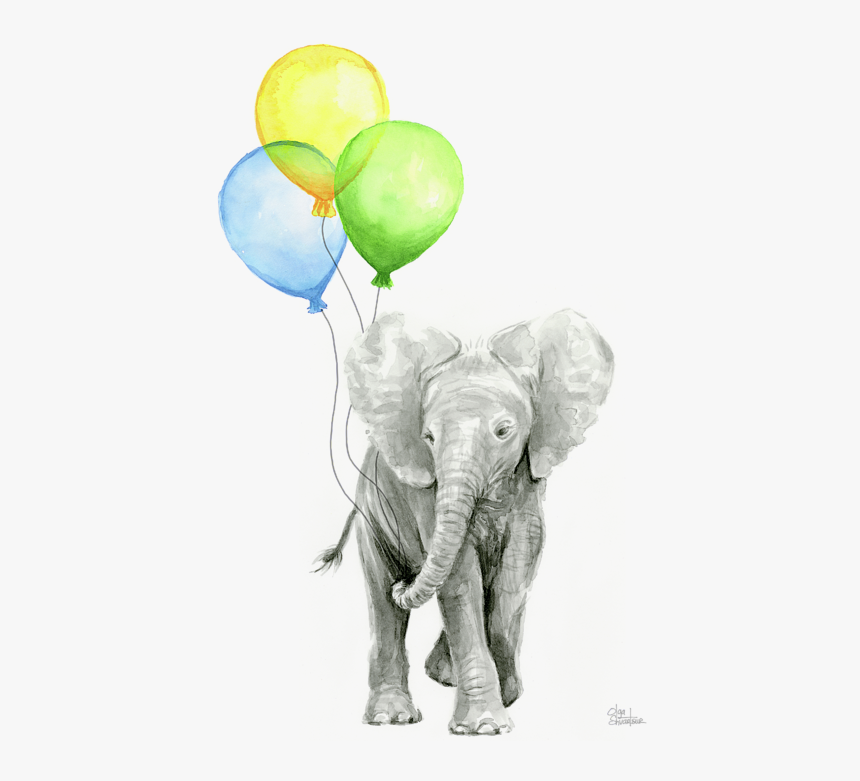 Watercolor Baby Animal Prints, HD Png Download - kindpng