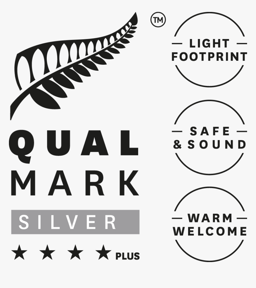 Qualmark 4 Star Plus Silver Award Logo Stacked - New Zealand, HD Png Download, Free Download