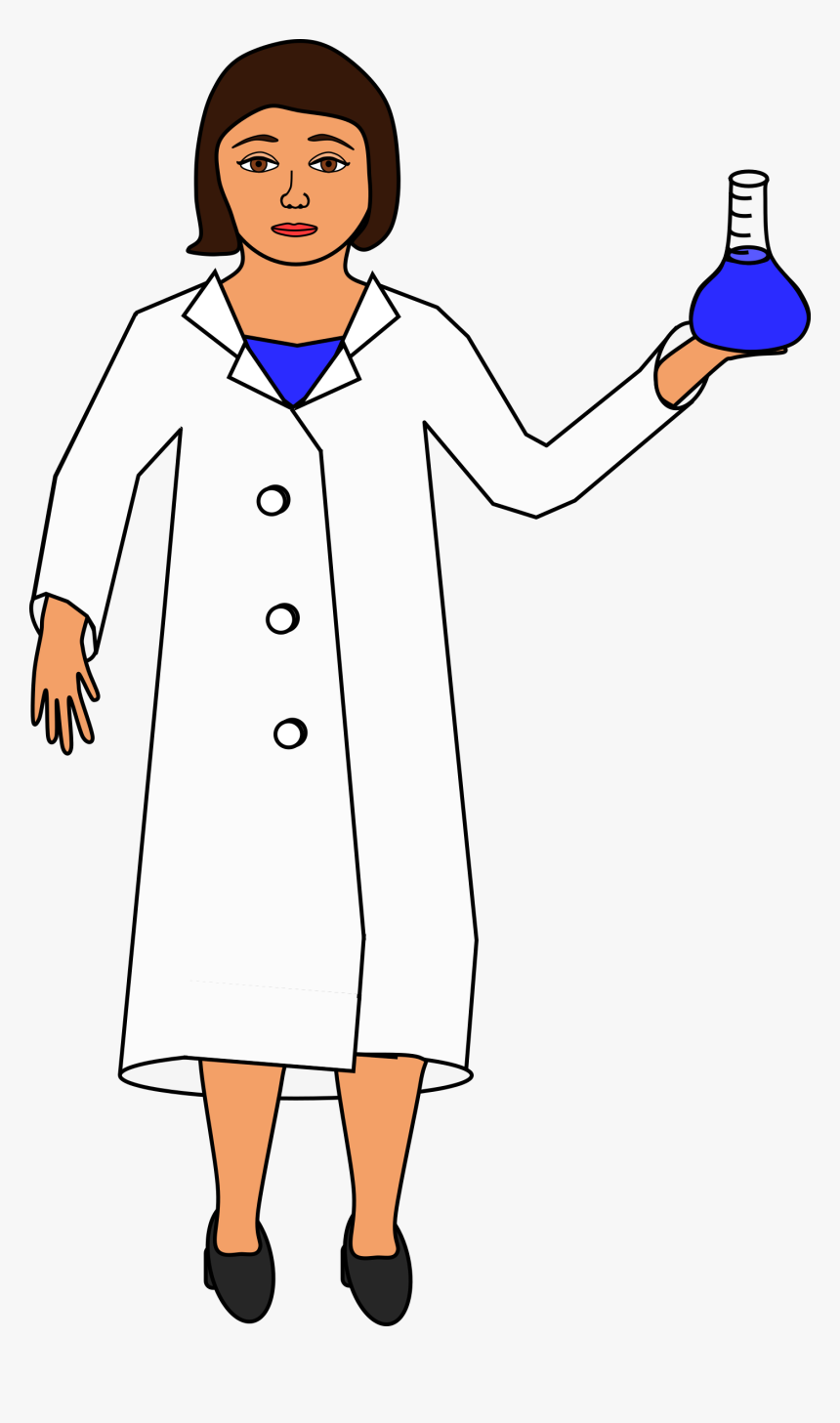 Scientist Holding An Erlenmeyer Flask Clip Arts - Scientist, HD Png Download, Free Download