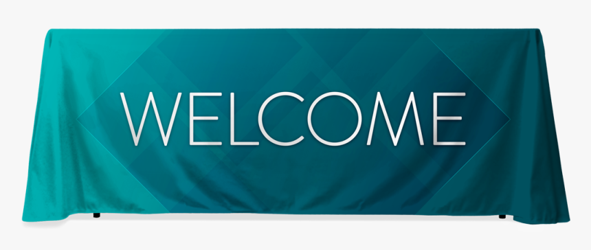 Teal Diamond Welcome - Welcome Table Banner, HD Png Download, Free Download