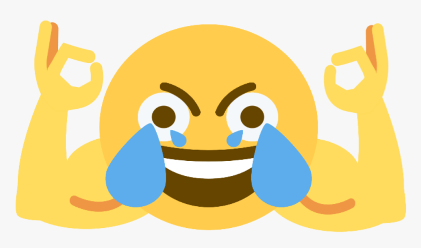Ok Hand Laughing Emoji, HD Png Download, Free Download