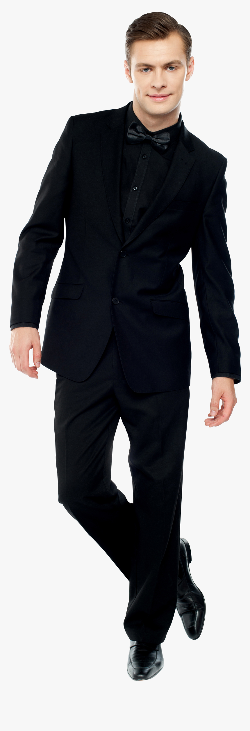 Navy With Black Lapels Suit, HD Png Download, Free Download