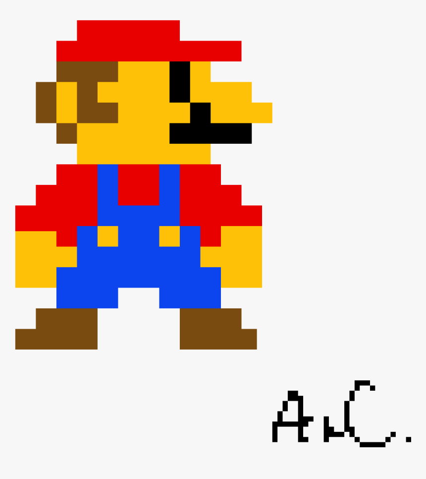 My First Pixel Mario - Old School Mario, HD Png Download, Free Download