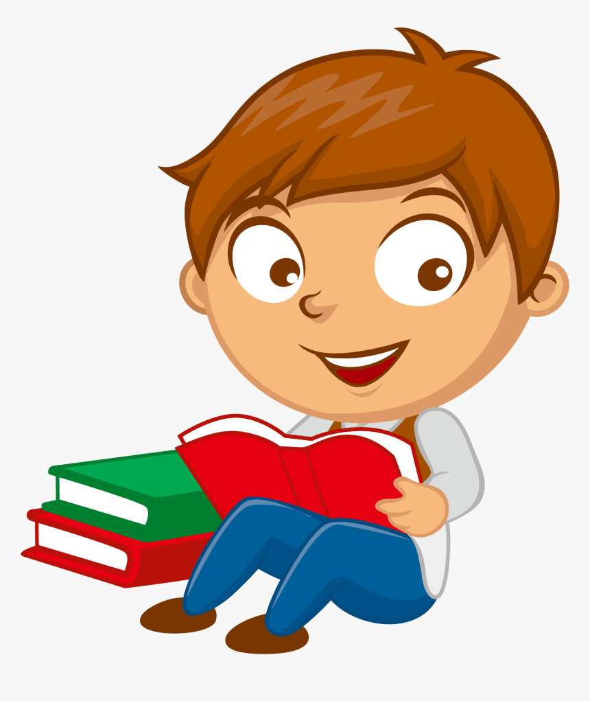 Vector Reading School Boy Png Download - Boy Png Clipart, Transparent ...